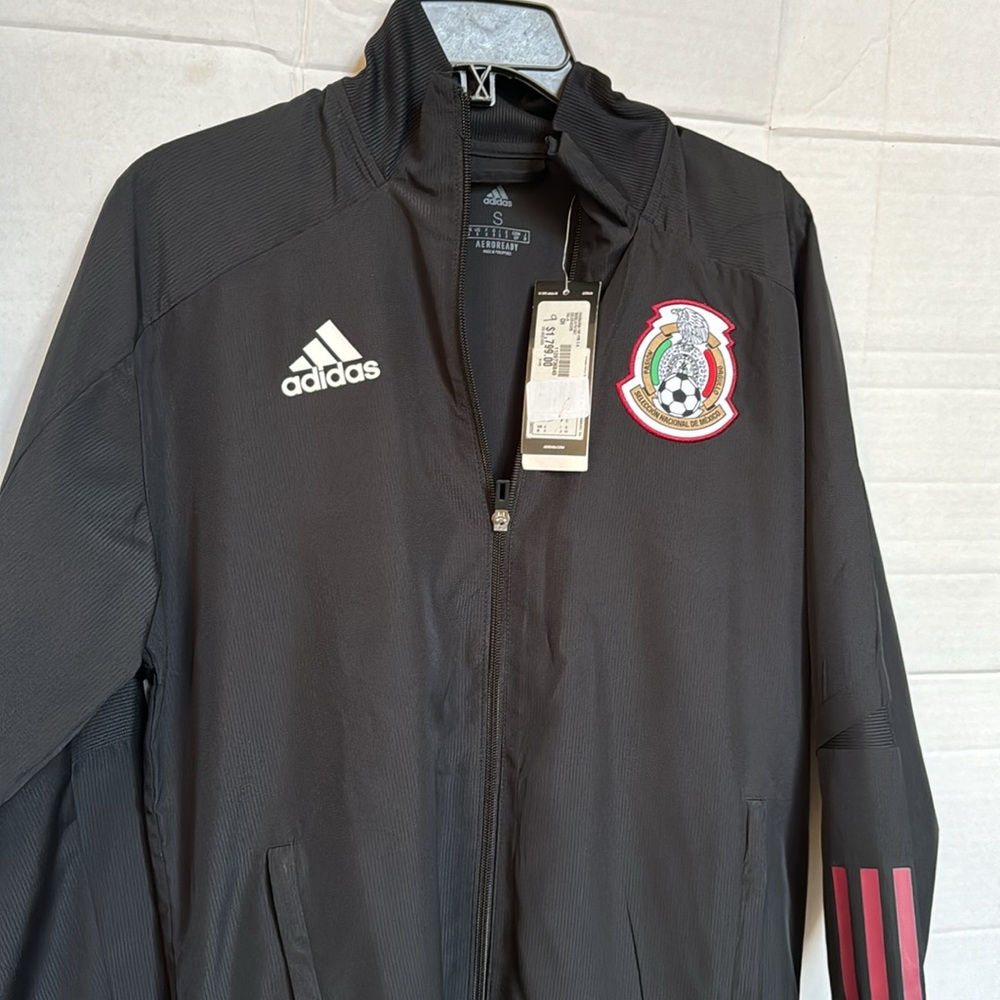 Adidas Men's Mexico Presentation Jacket  Black Selección Nacional de Mexico NWT - Picture 2 of 5